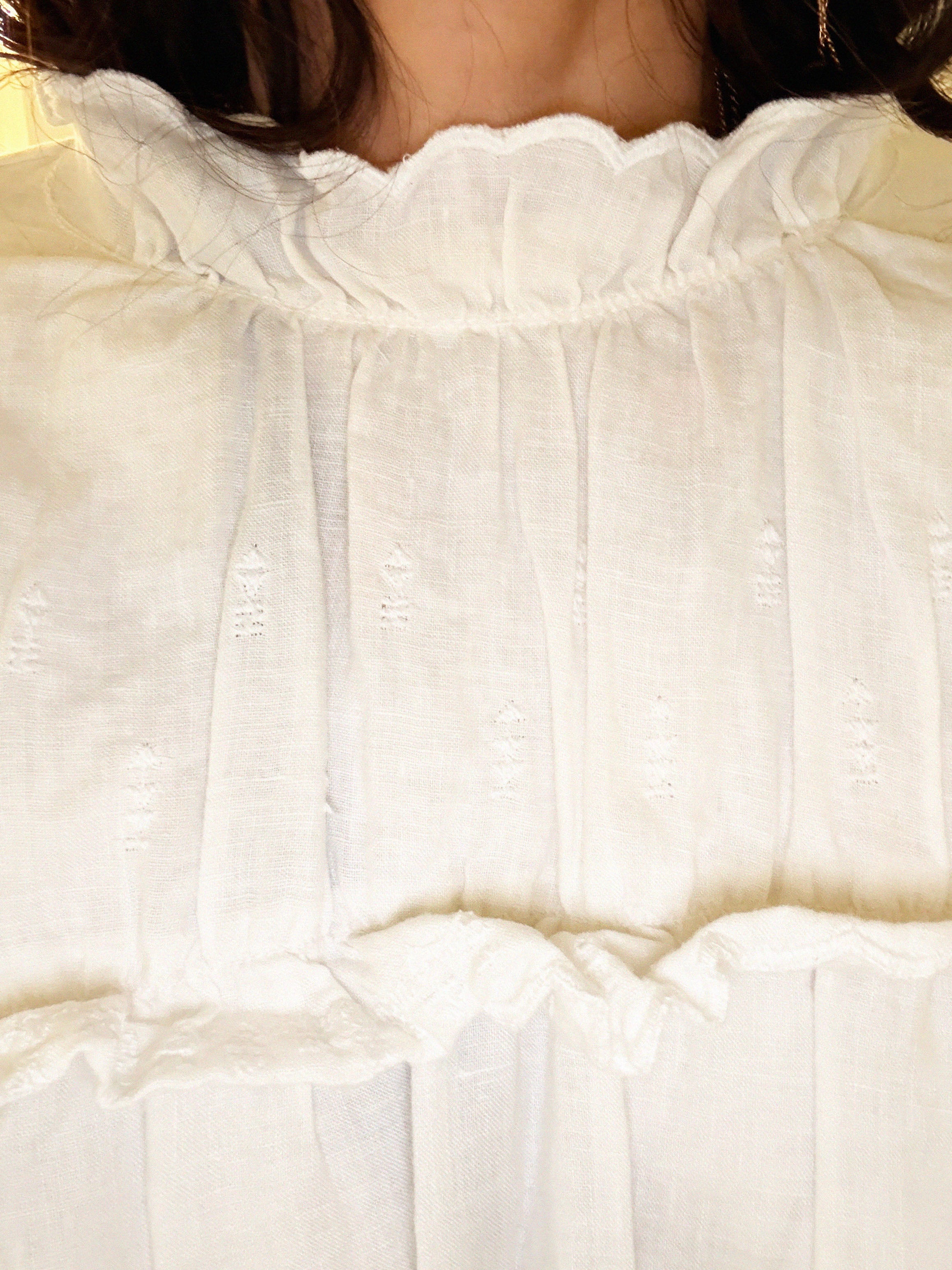 →ISABEL MARANT LINEN RUFFLE BLOUSE← SANG A SELECTS