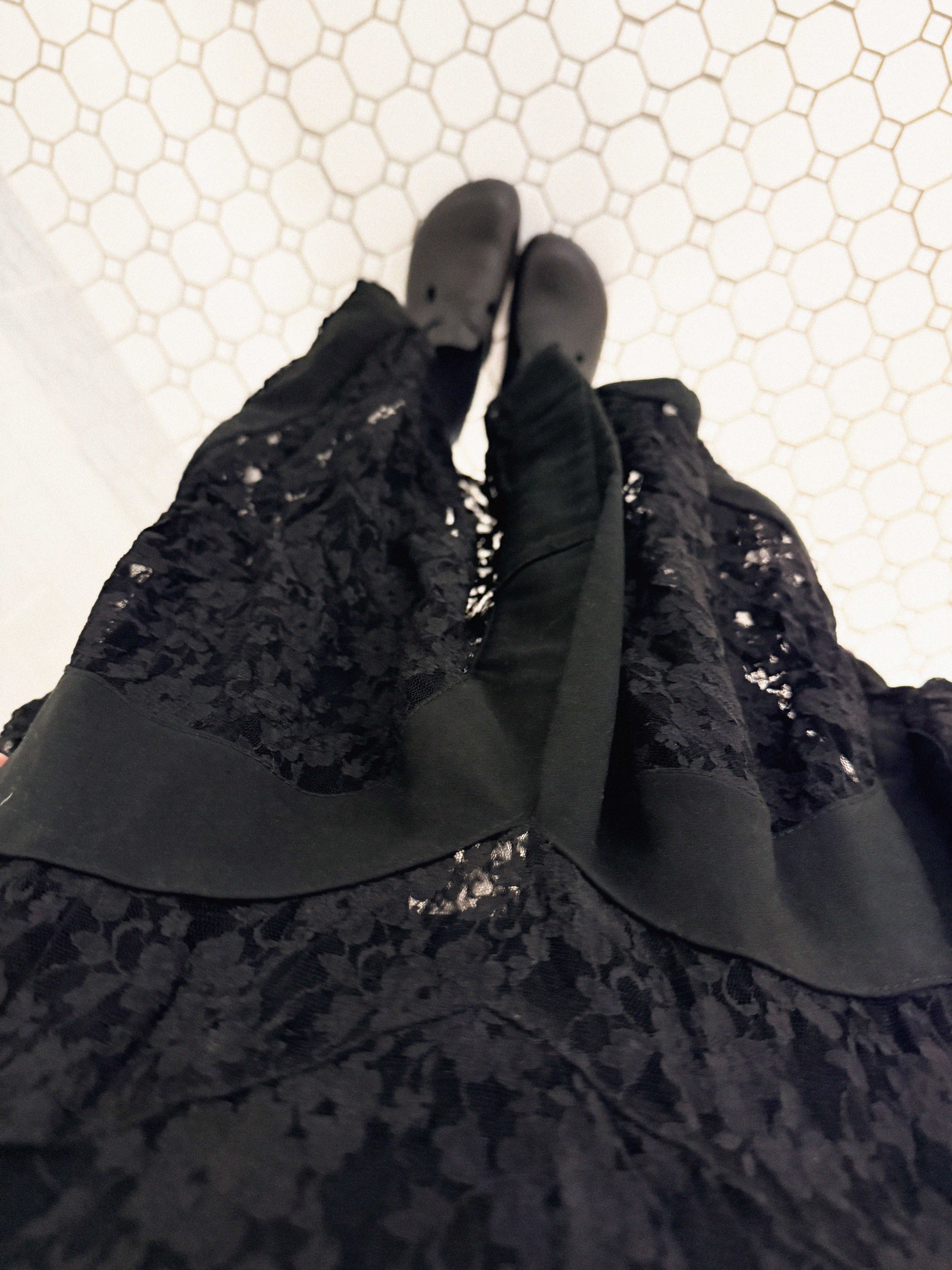 →JUNYA WATANABE COMME DES GARÇONS LACE PATCHWORK MIDI SKIRT← SANG A SELECTS