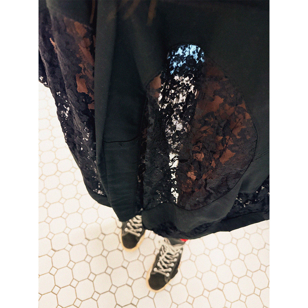 →JUNYA WATANABE COMME DES GARÇONS LACE PATCHWORK MIDI SKIRT← SANG A SELECTS