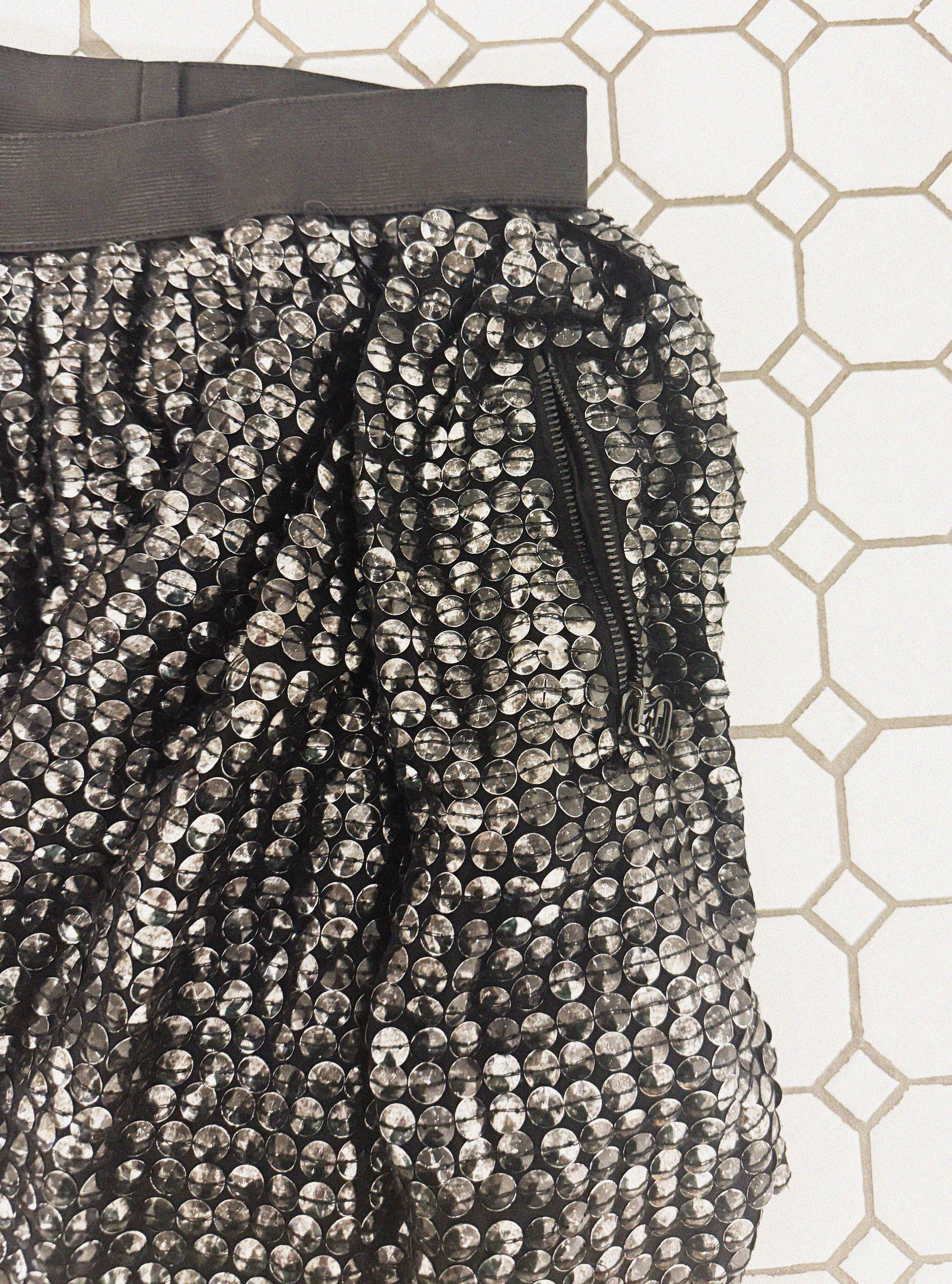 →EMBELLISHED TEXTURED BUBBLE SKIRT← SANG A SELECTS