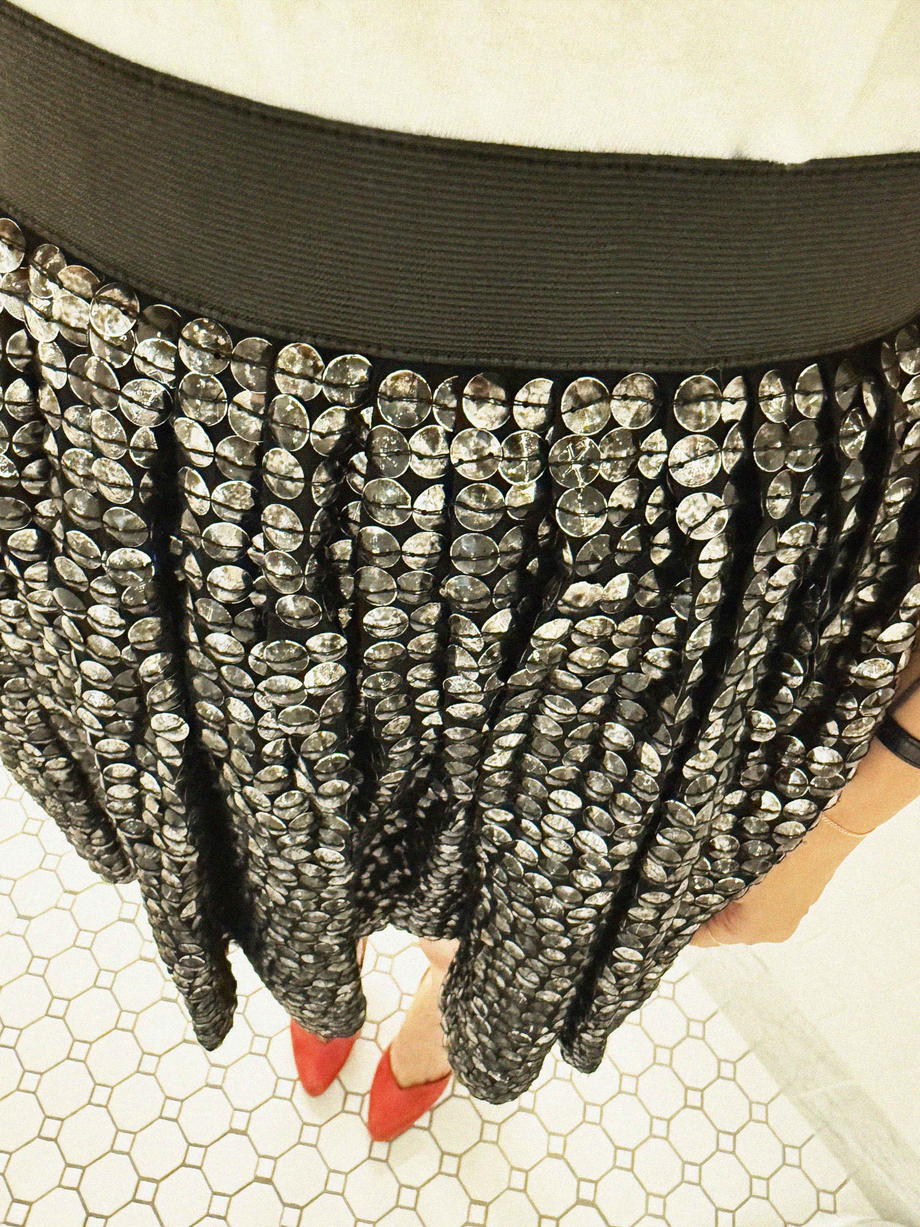 →EMBELLISHED TEXTURED BUBBLE SKIRT← SANG A SELECTS