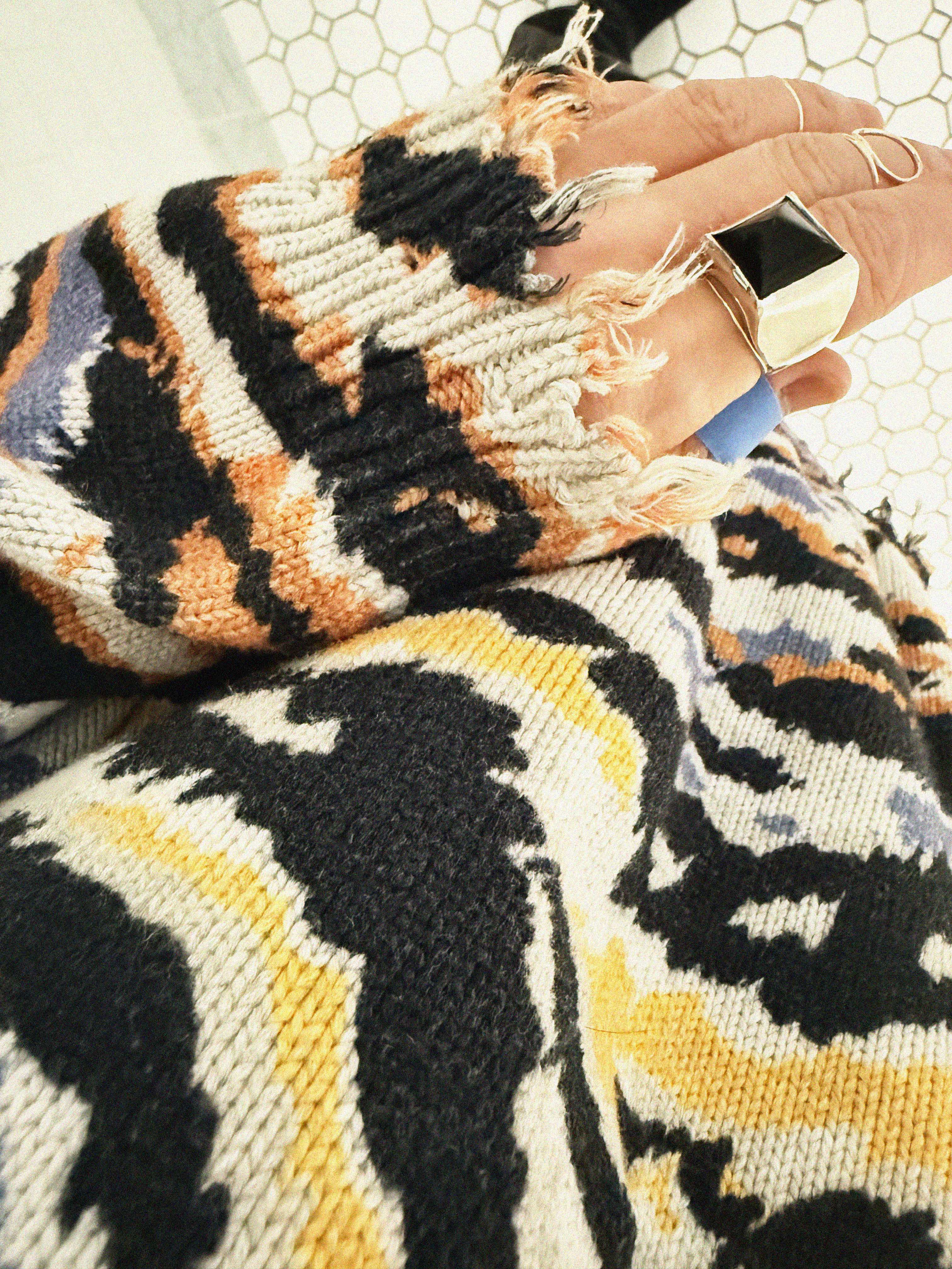 →R13 PRINTED OVERSIZED SWEATER← SANG A SELECTS