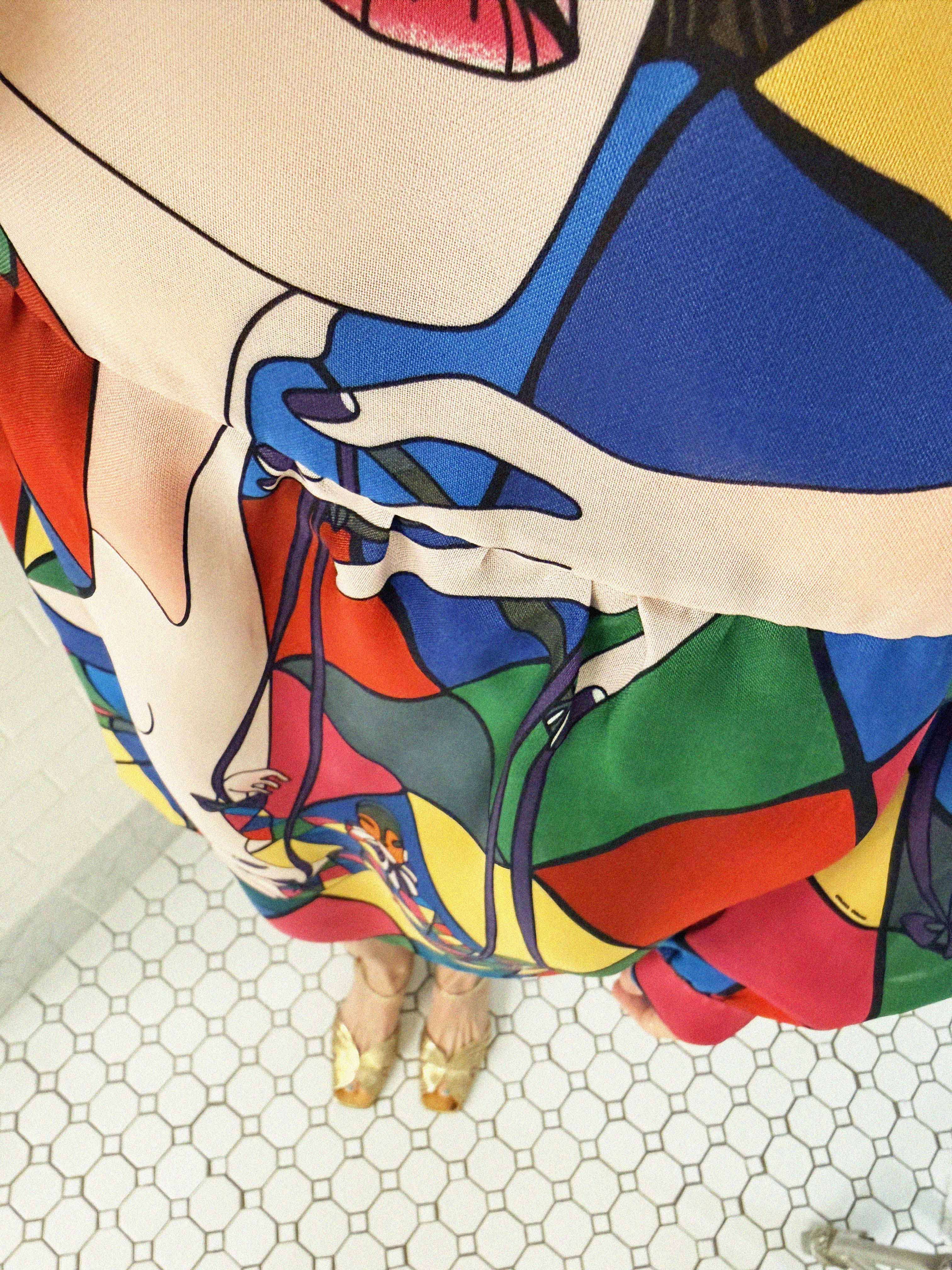 →MIU MIU HARLEQUIN PRINT SILK MINI DRESS← SANG A SELECTS