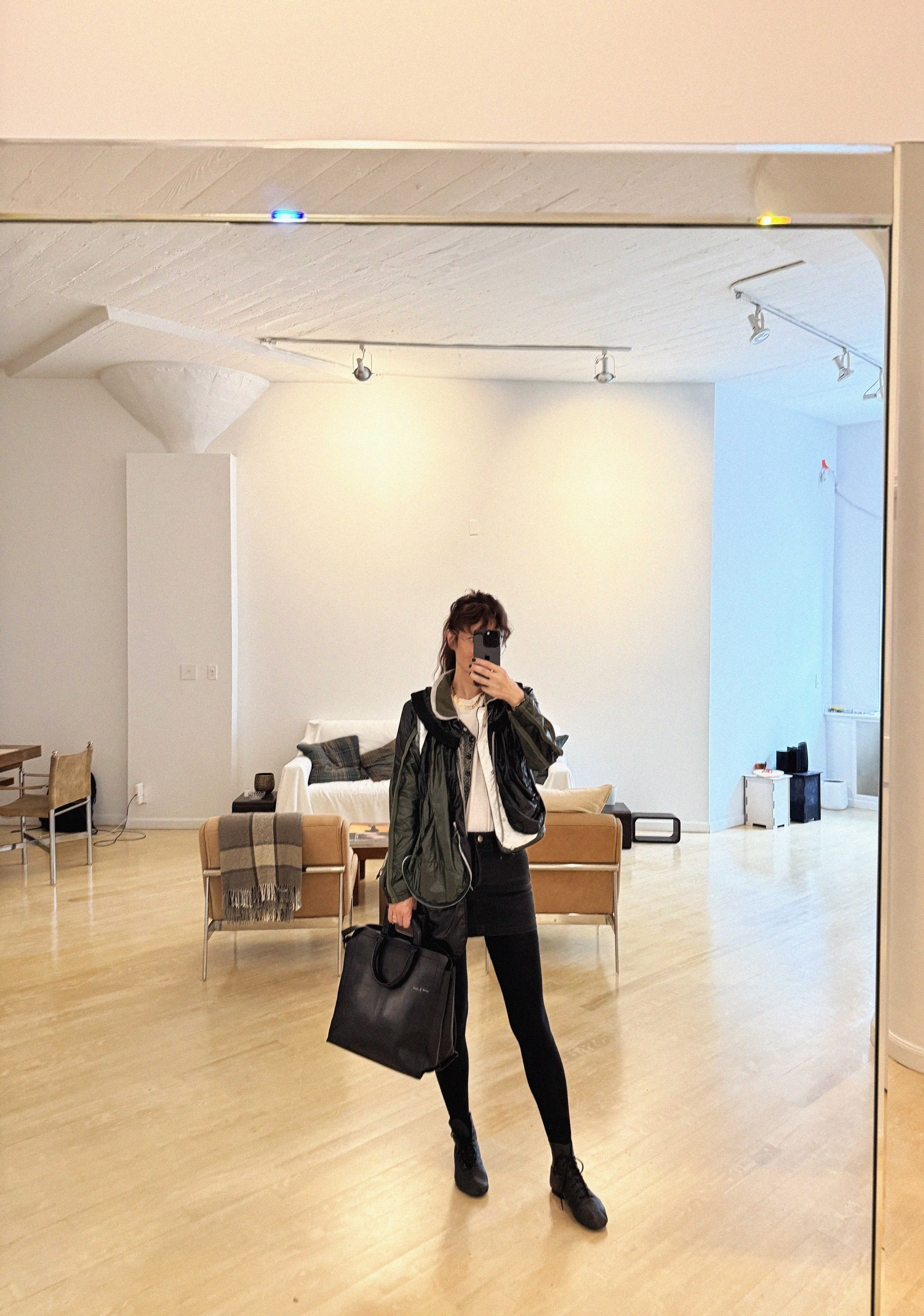 →DUPLE← BLACK CALF LEATHER