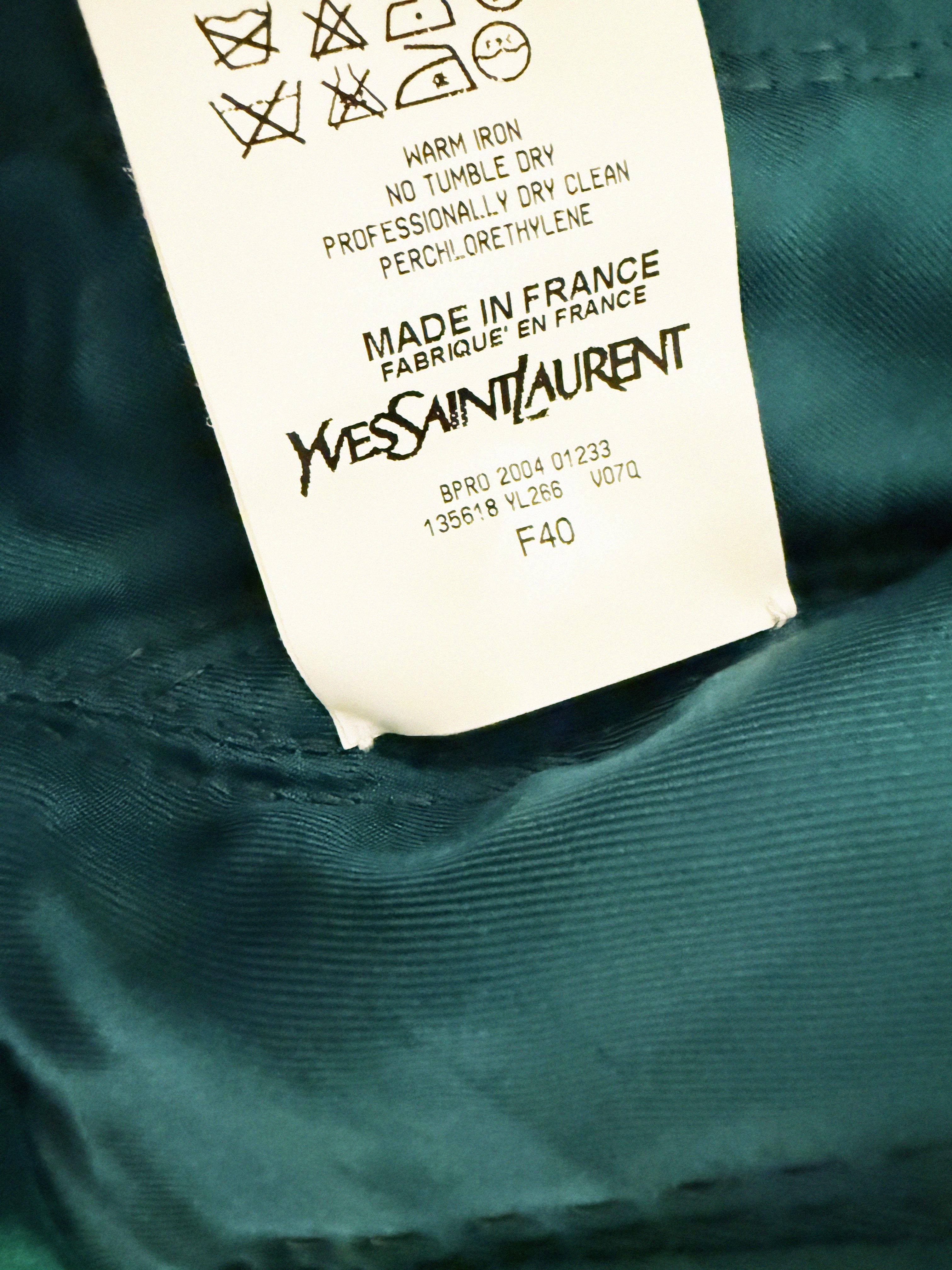 →YVES SAINT LAURENT QUILTED SILK BLAZER← SANG A SELECTS