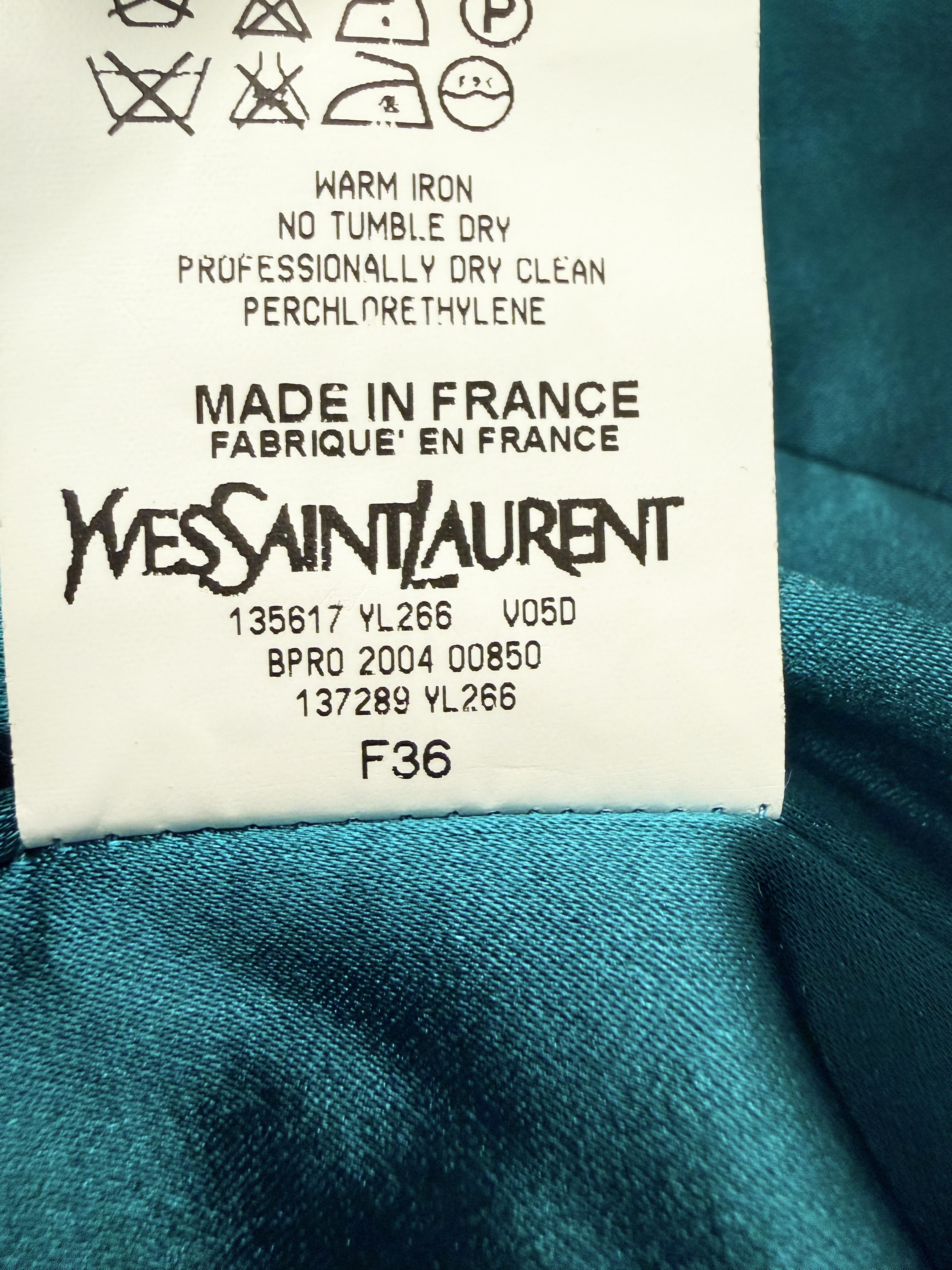 →YVES SAINT LAURENT STRUCTURED SILK BLAZER← SANG A SELECTS