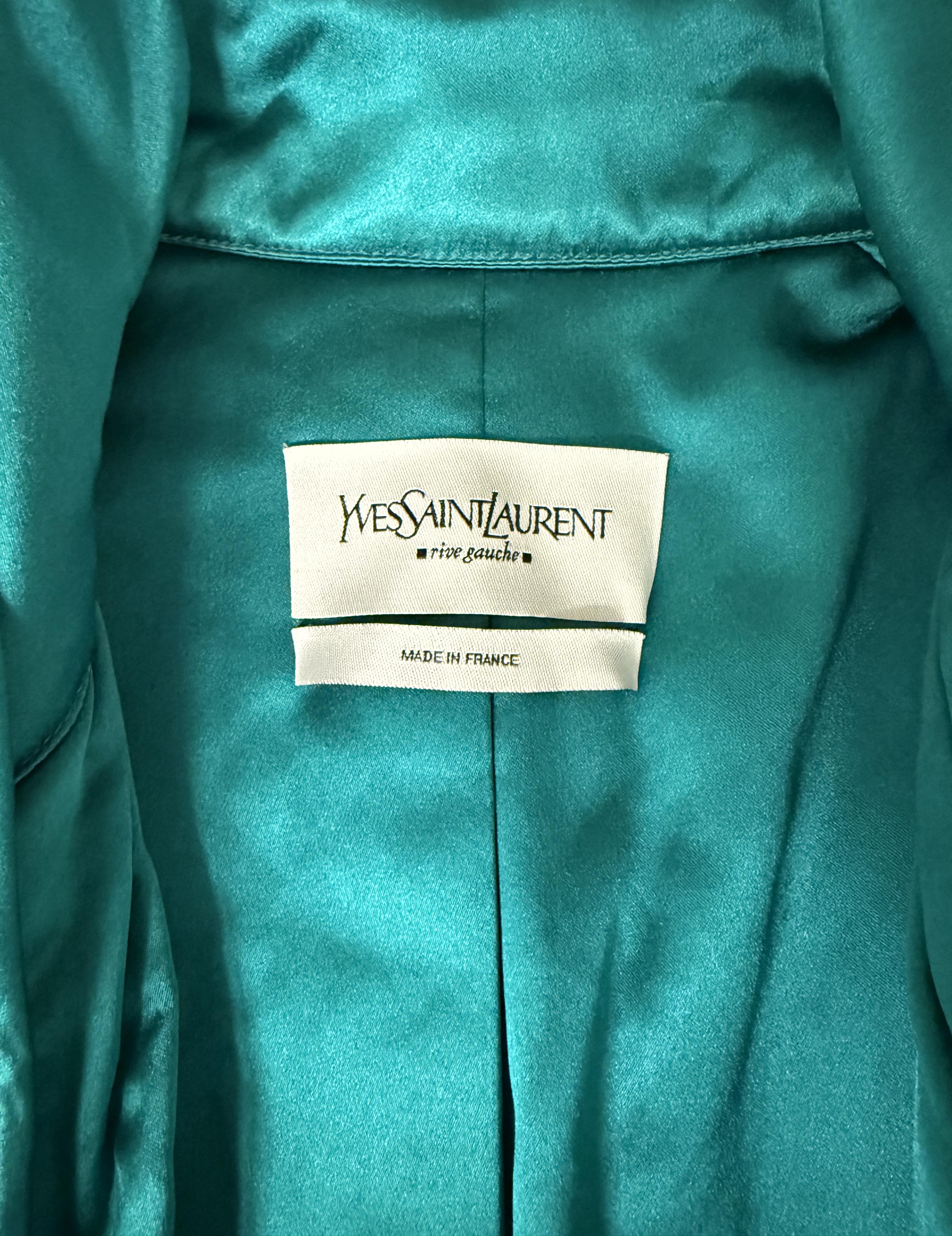 →YVES SAINT LAURENT STRUCTURED SILK BLAZER← SANG A SELECTS