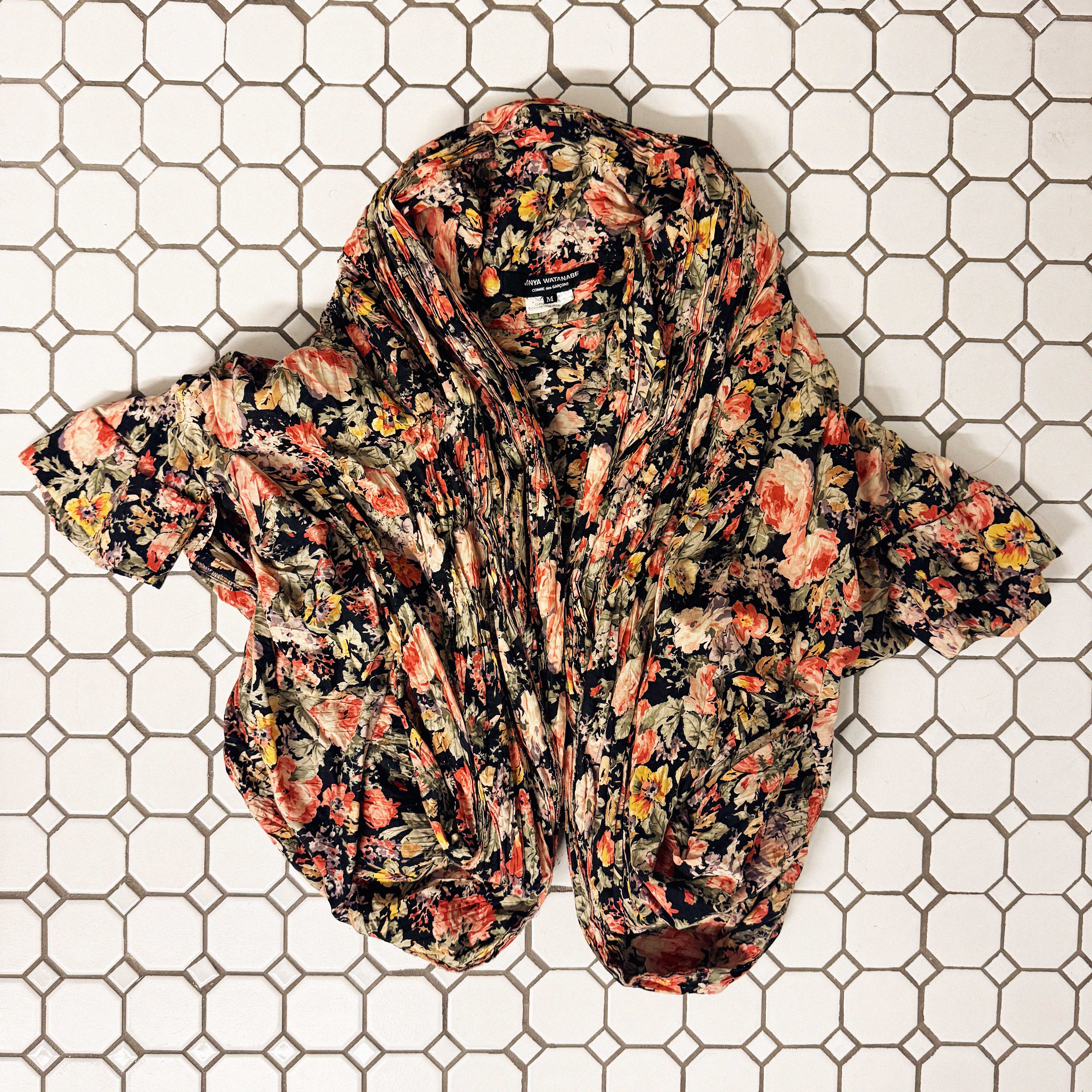 →JUNYA WATANABE COMME DES GARÇONS FLORAL PLEATED JACKET← SANG A SELECTS