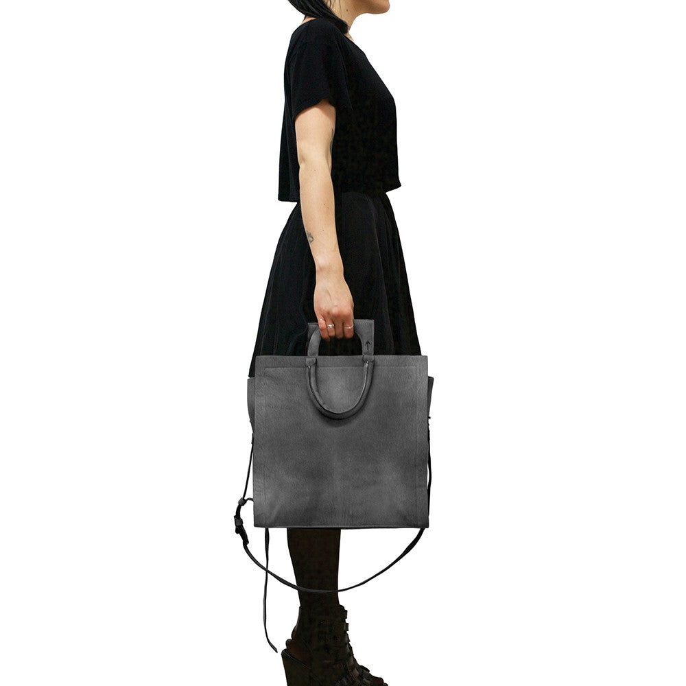 →DUPLE← BLACK CALF LEATHER
